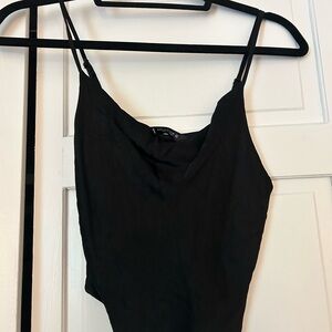 Zara Black Cowl Neck Tank top